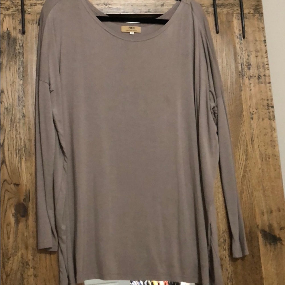 Gently used Piko brown long sleeve top